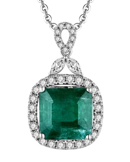 EMERALD CUT DIAMOND PENDANT (TP2934)